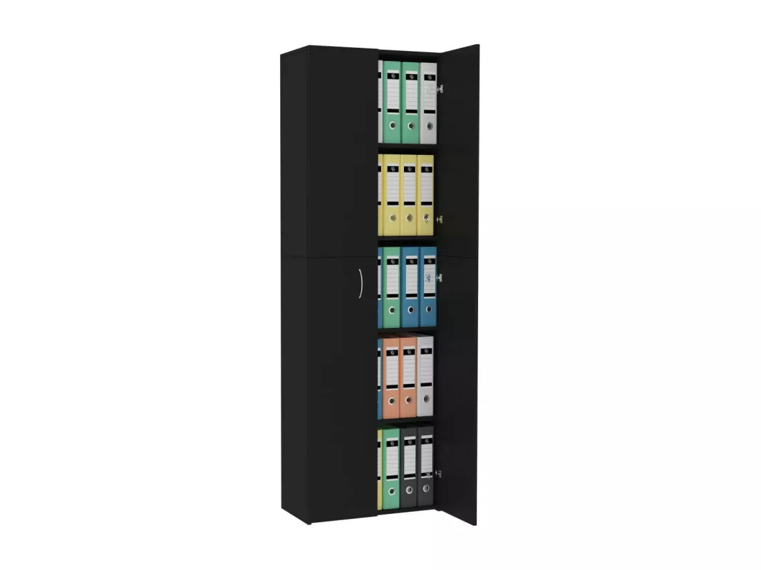 Armoire de bureau Noir 60 x 32x190