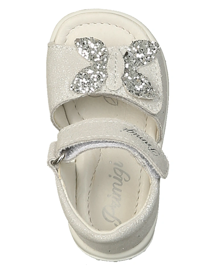 Lauflern-Sandalen BELINDA in silber metallic