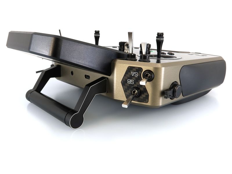 Jeti Fernsteuerung DS-24II Carbon Line Bronze 24 Kanal, Dup Professioneller 24-Kanal-Sender mit Geber auf Rückseite und Carbon-Frontplatte