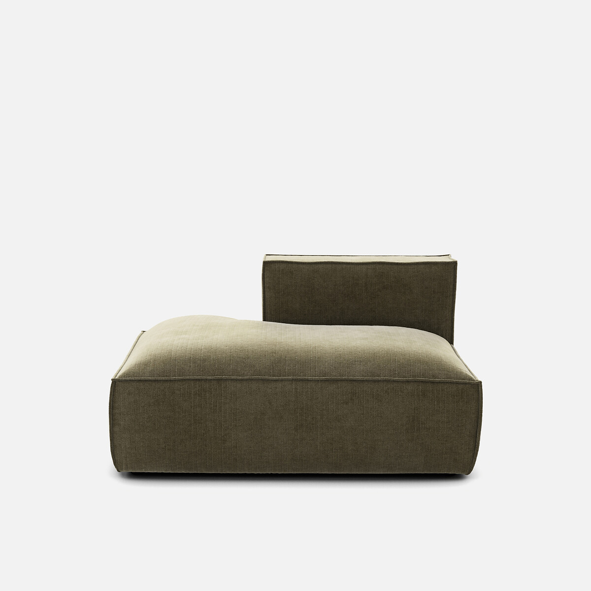 LA REDOUTE INTERIEURS<br>Sofá lounge, esquerda, veludo vintage, Seven