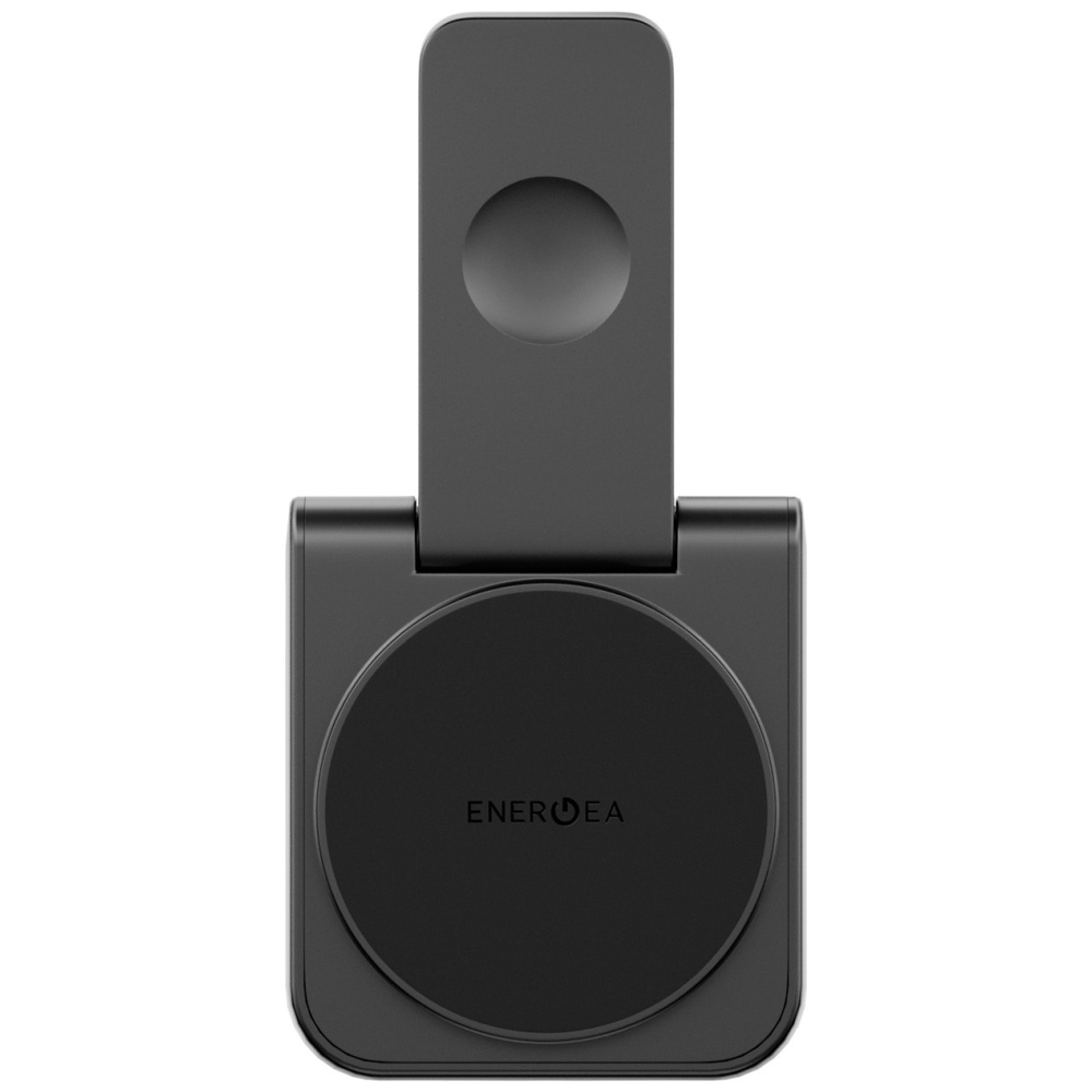 (17.5W) 2in1 Magduo MagSafe Ladegerät Qi2 Wireless Charger Faltbare Ladestation (MAG-DUO-GUN) - Schwarz