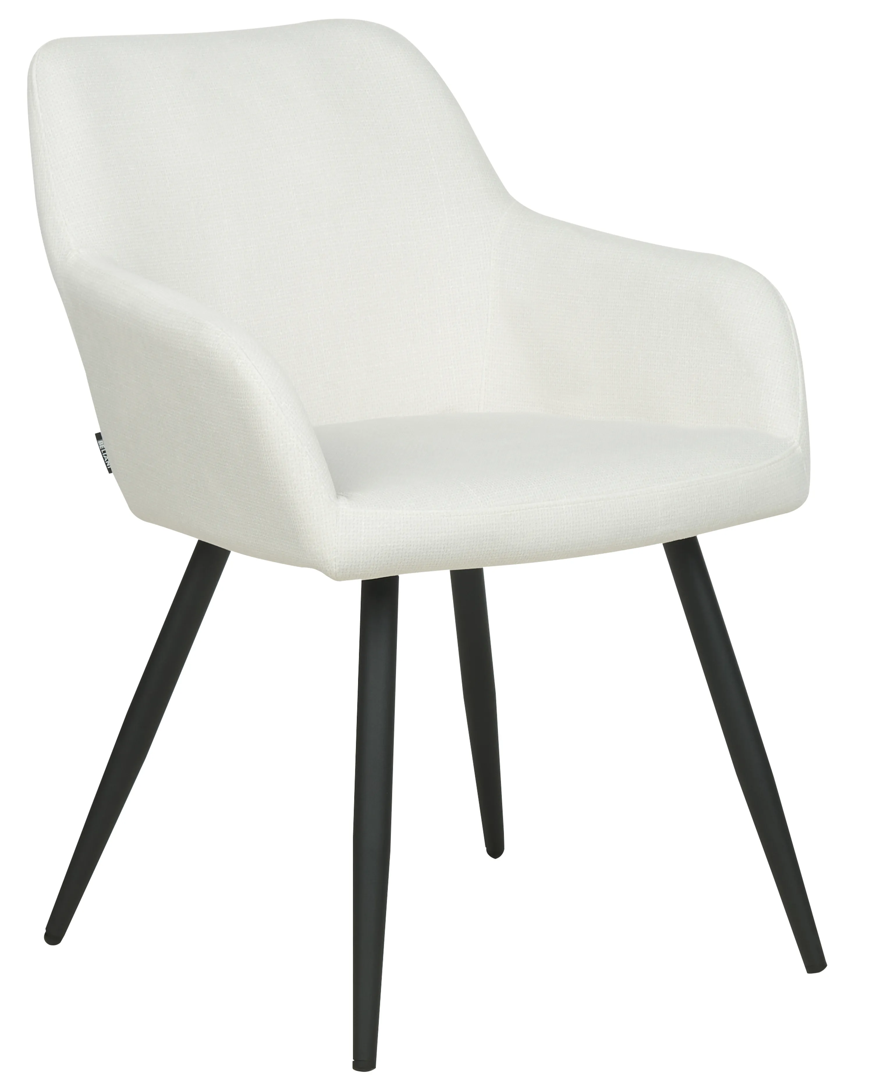 Set van 2 eetkamerstoelen CASMALIA Fluweel Gebroken wit