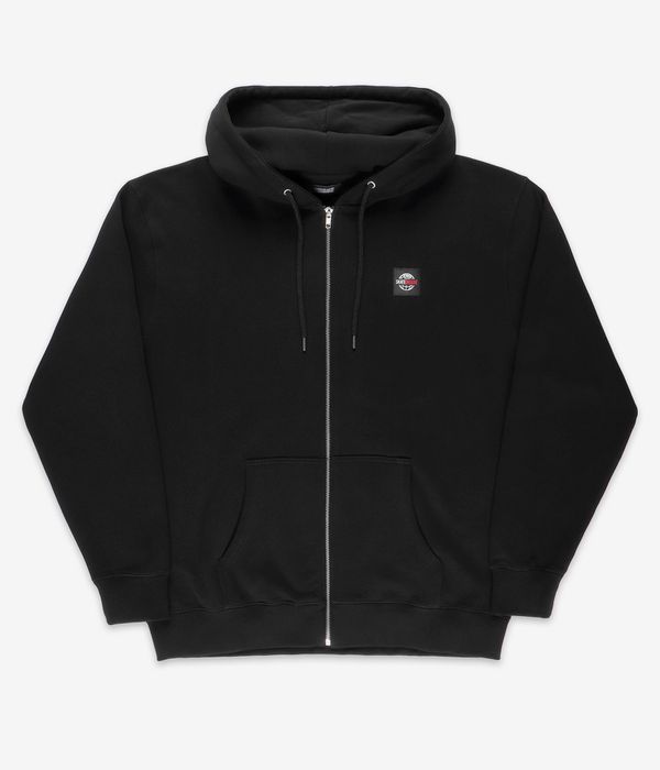 skatedeluxe World Patch Organic Zip-Hoodie (black)