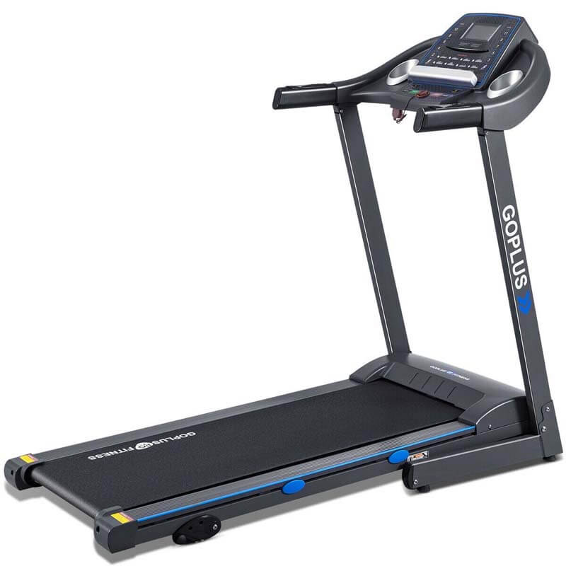 Esteira dobrável de 2,25 HP para casa/academia, máquina de exercícios elétrica portátil motorizada para corrida e caminhada com visor LCD Blue-Ray