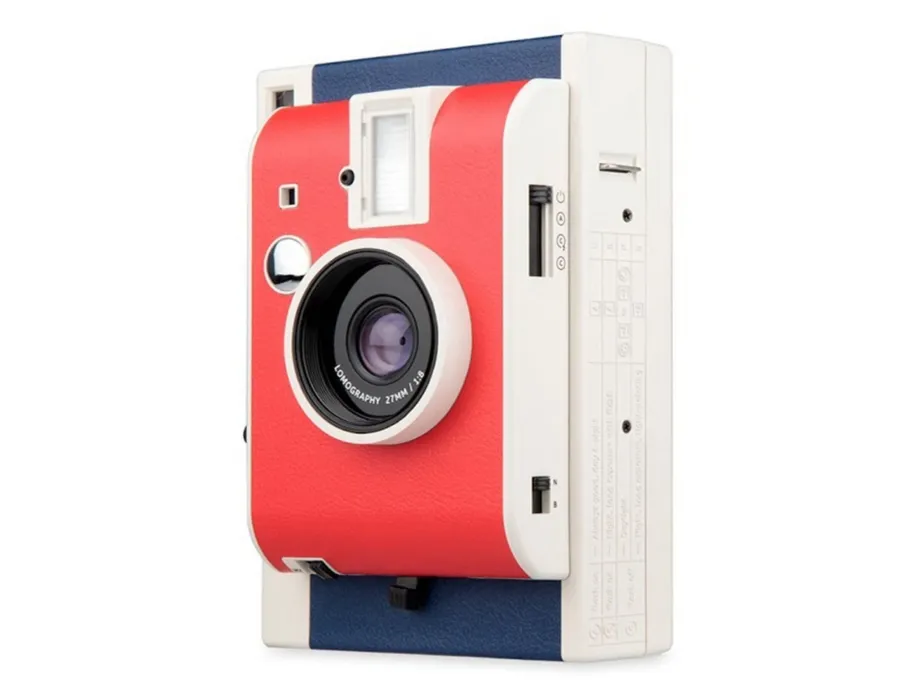 Lomography Lomo’Instant, Blå, Rød, Hvid, 0.4 - 8, Automatisk, 1/125 sek./side, AAA, 6 V