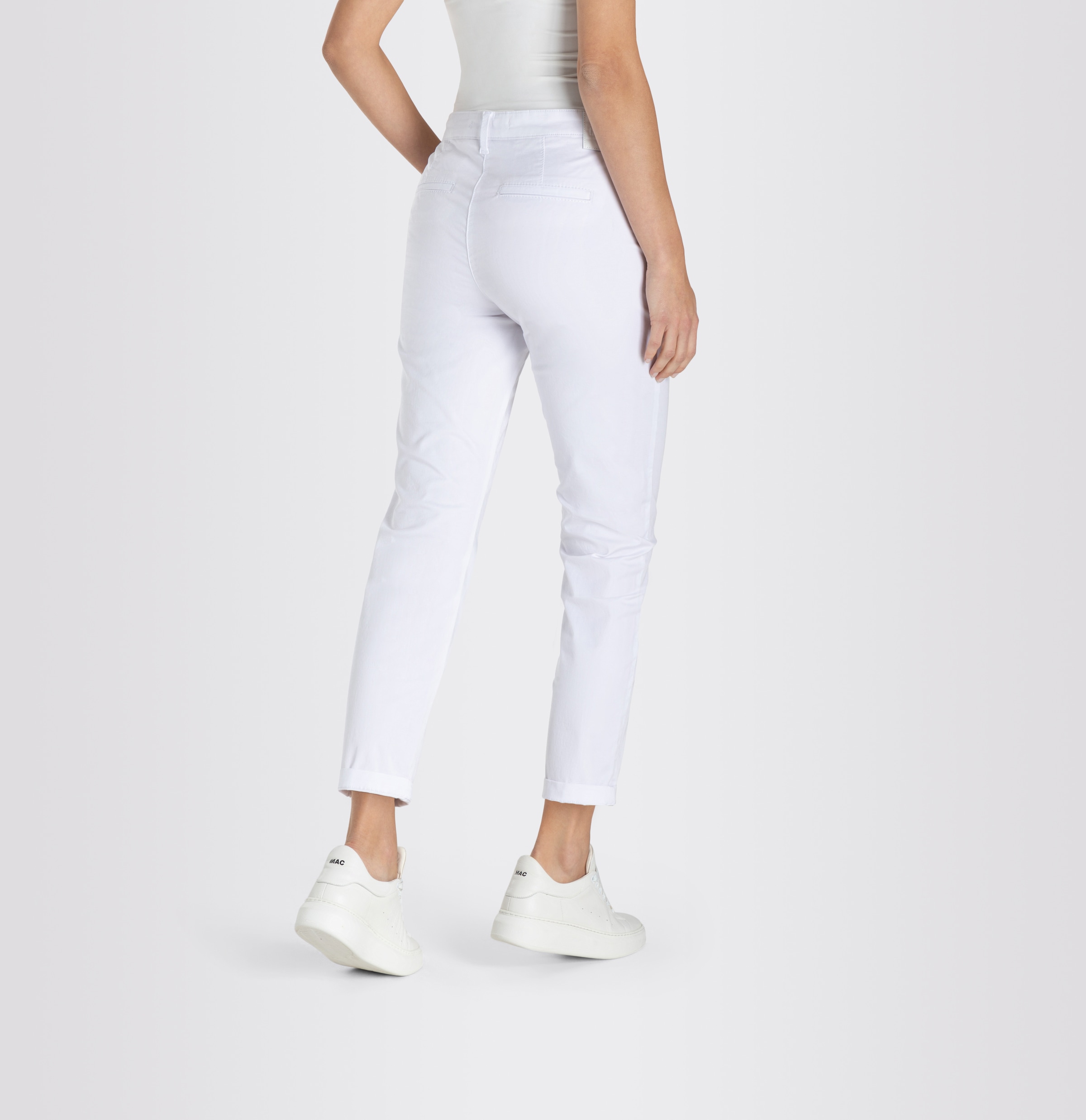 MAC Chinohose »CHINO turn up«  mit dezentem Glanz, elegant und sportiv zugleich