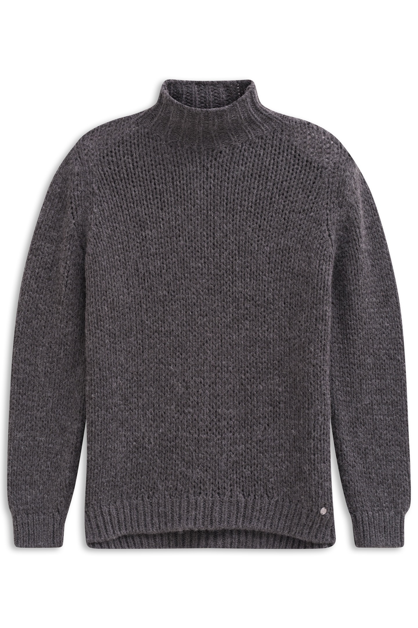 bugatti Rollkragenpullover »Grobstrick«, aus einem weichen Alpaka-Woll-Mix