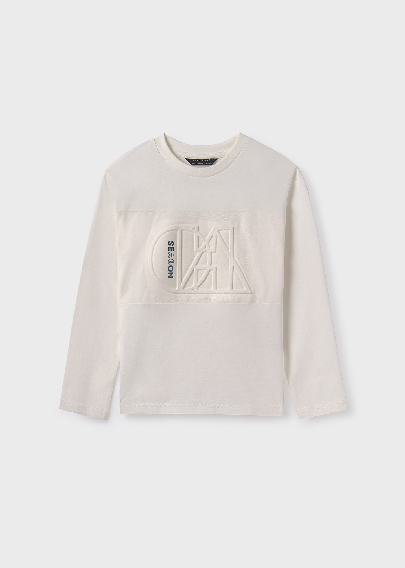 Camiseta Better Cotton com estampa em relevo para meninos