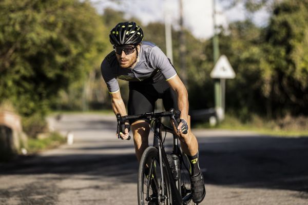 Rogelli Spike Cykeltrøje, Black/Fluor/Grey