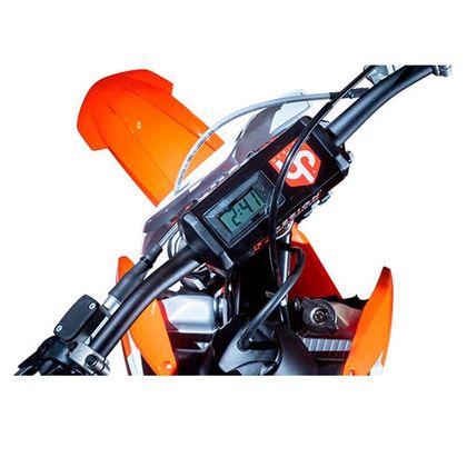 Mousse de guidon UP Design Horloge intégrée Universel - Orange