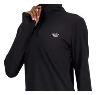 Haut 1/2 Zip New Balance Sport Essentials Noir Femme