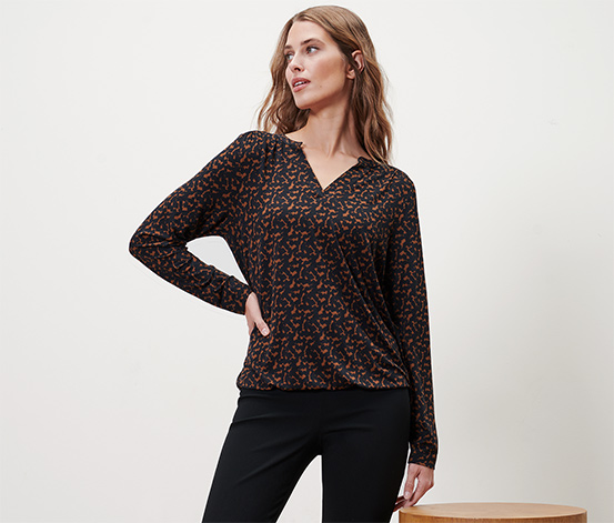 Bedrucktes Blusenshirt