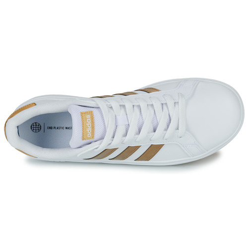Adidas Sportswear - GRAND COURT 2.0 K - Blanc / Doré
