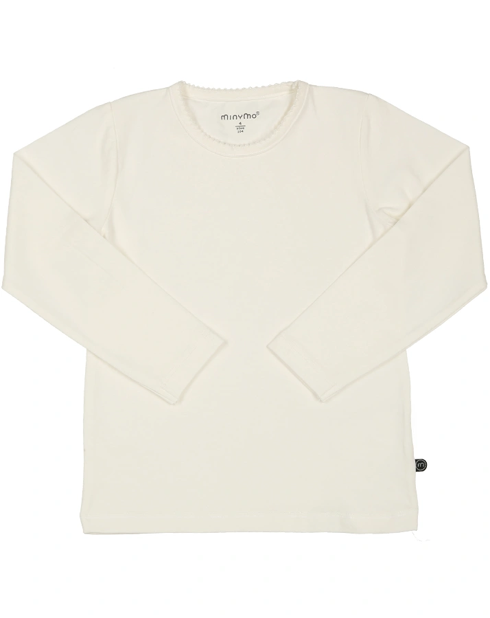 Langarmshirt BASIC 2er-Pack in wollweiß