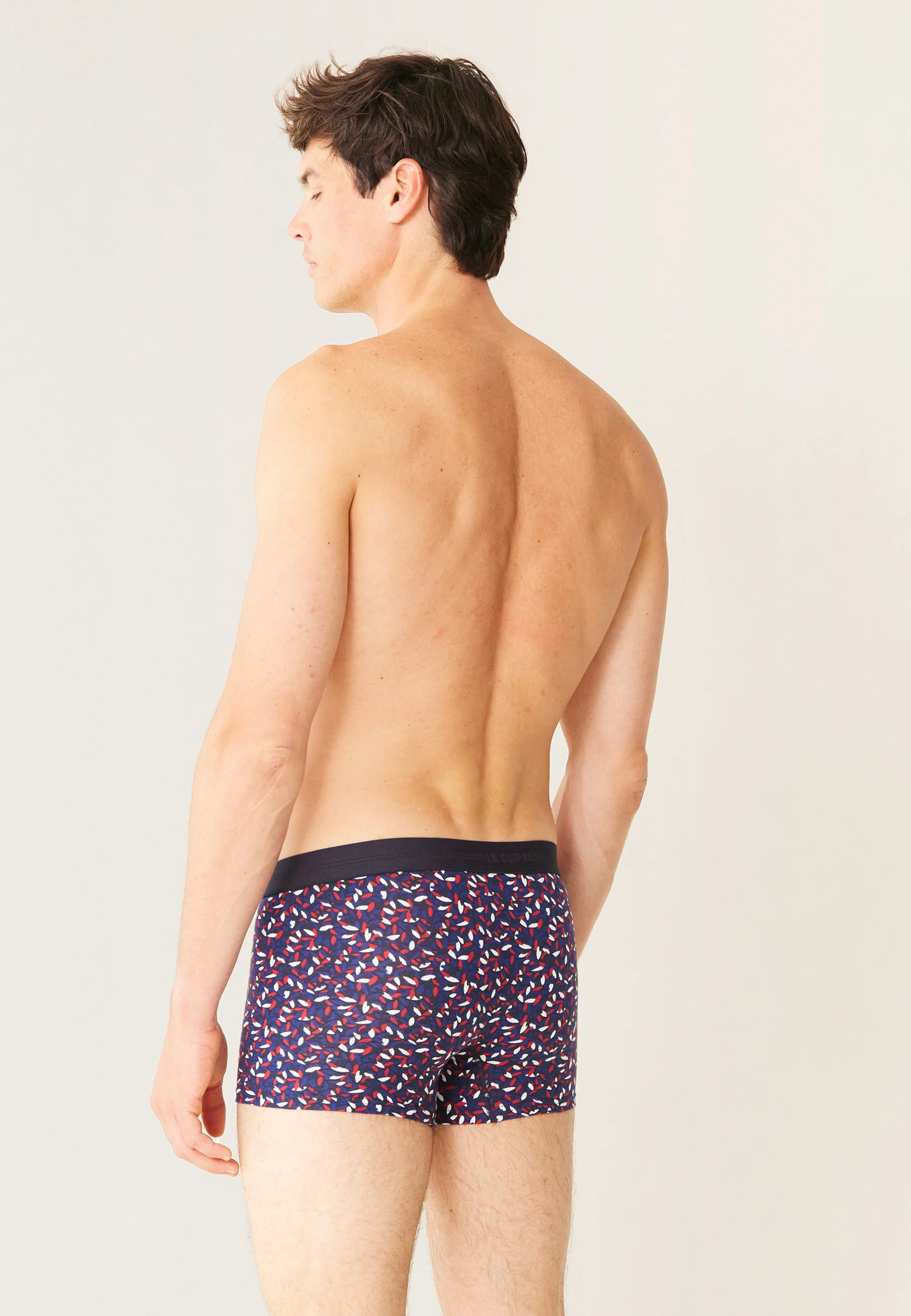 Boxer en coton-Marius Imprimé Gavotte Marine Indigo