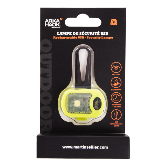 Lampe de sécurité jaune USB
