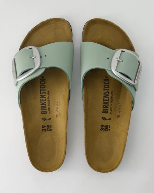 Birkenstock Madrid Big Buckle Pantoletten in Grün