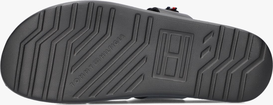 TOMMY HILFIGER zwarte tommy hilfiger slippers d density hilfiger