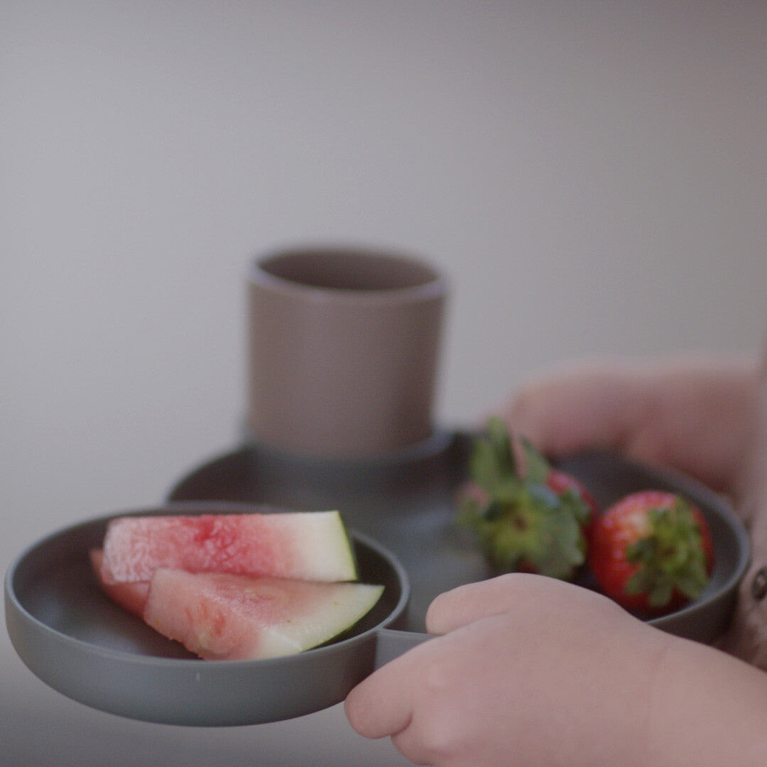 Dantoy biobased kinderservies olive - 7-delig