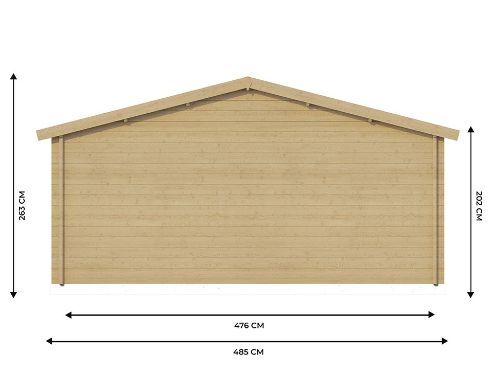 Direct abris chalet de jardin claira 18m² - epaisseurs des madriers : 44mm - double vitrage - abri de jardin - bois nordique