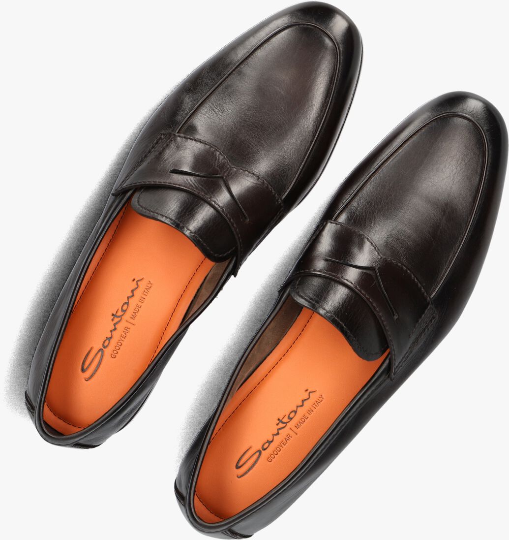 bruine santoni loafers carlos