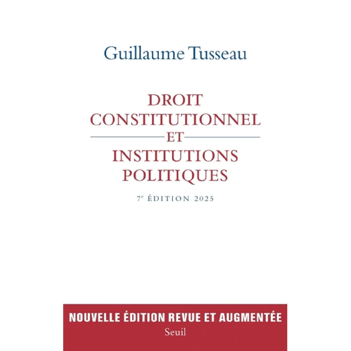 Droit constitutionnel et institutions politiques