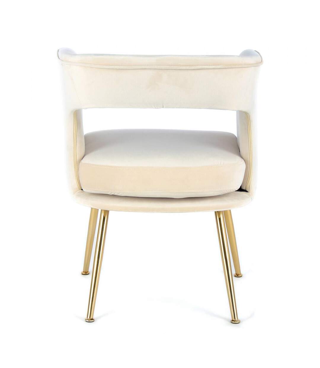 Fauteuil AME en polyester doux et soyeux fait main