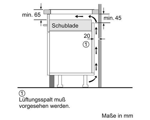 Bosch inductiekookplaat met frame, 58,3 x 51,3 cm, 4 kookzones, PVQ645HB1E