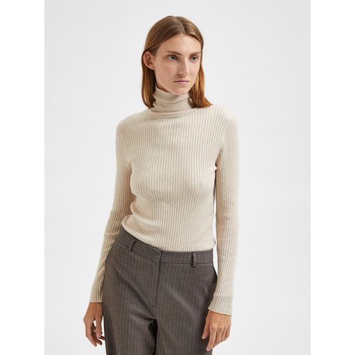 Selected Femme Lydia Striktrøje, Birch, L