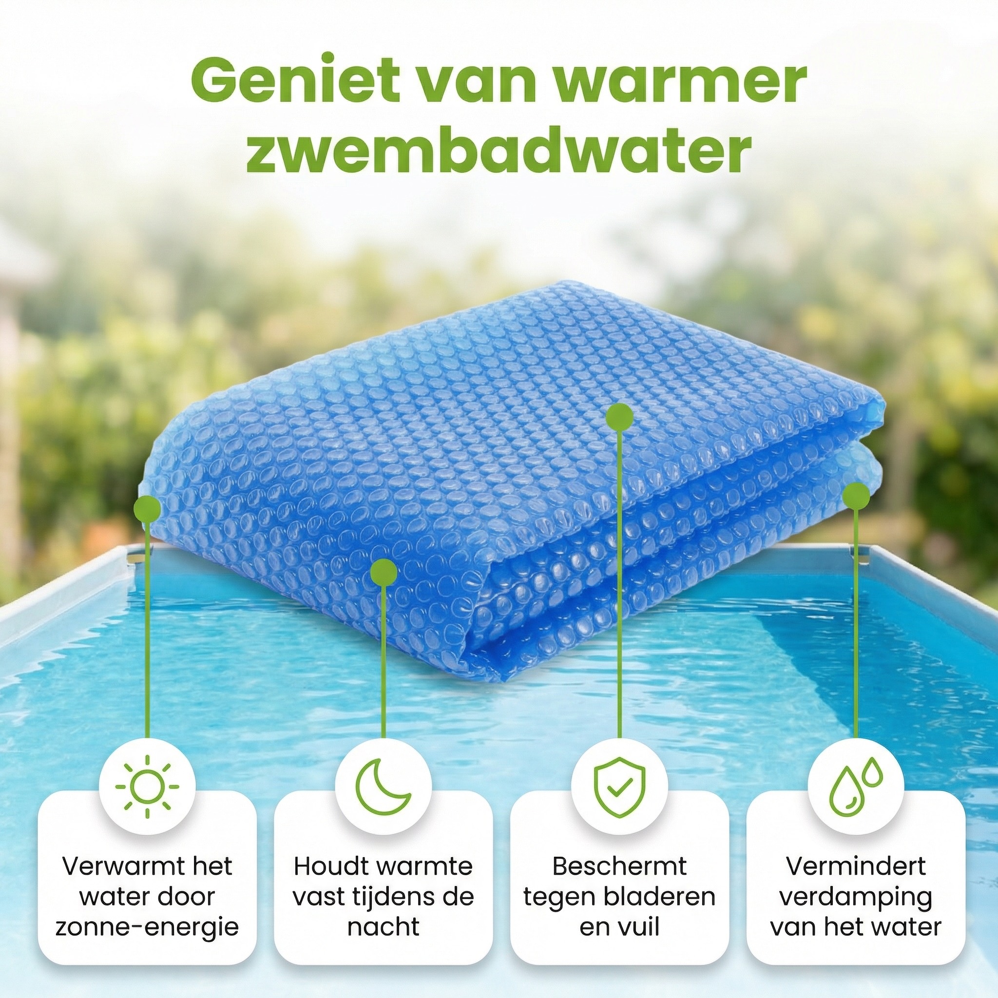 Comfortpool 220x150 cm solarzeil - Blue