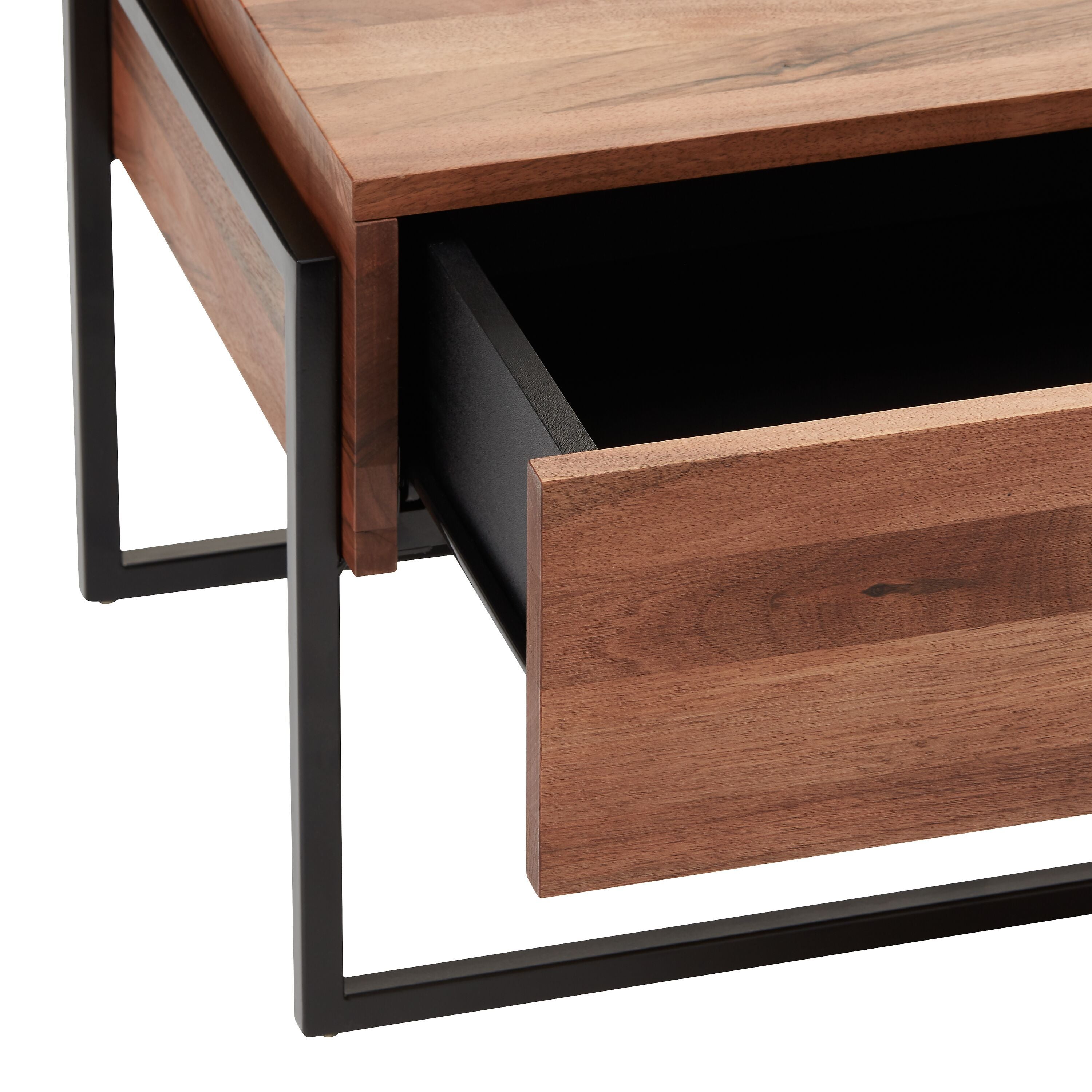 DON Nachttisch_FSC - Nussbaum / B: 47.0 cm x T: 40.0 cm x H: 35.0 cm