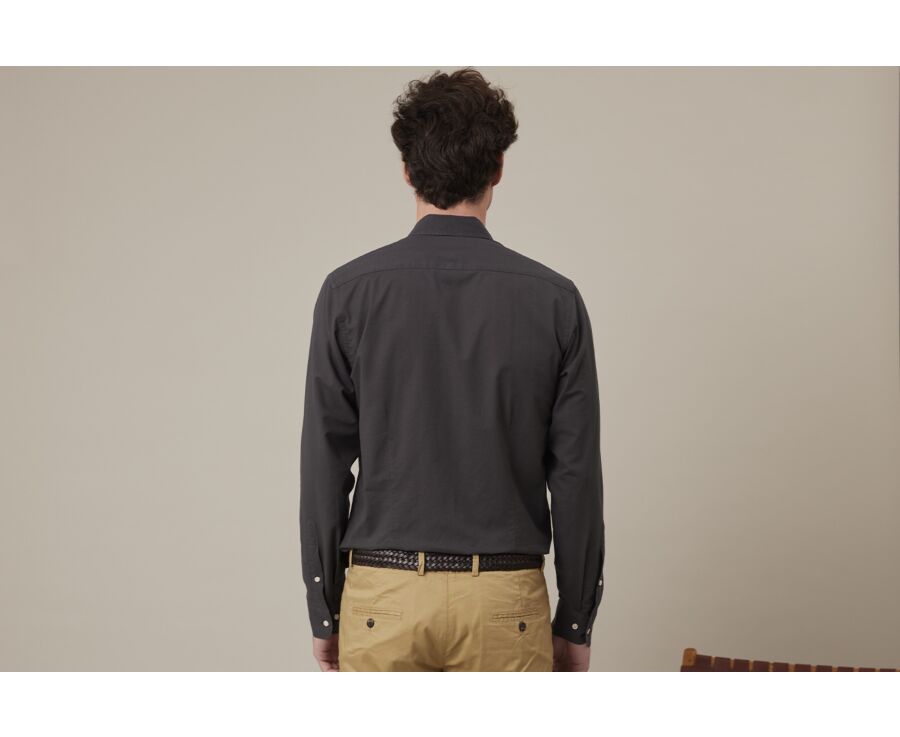Chemise coton lin Charbon - SILBERT