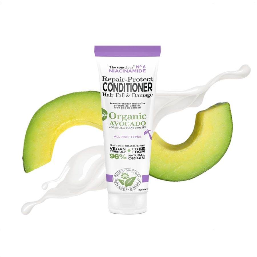Biovène The Conscious™ Niacinamide Repair-Protect Shampoo Hair Fall & Damage Organic Avocado 225ml