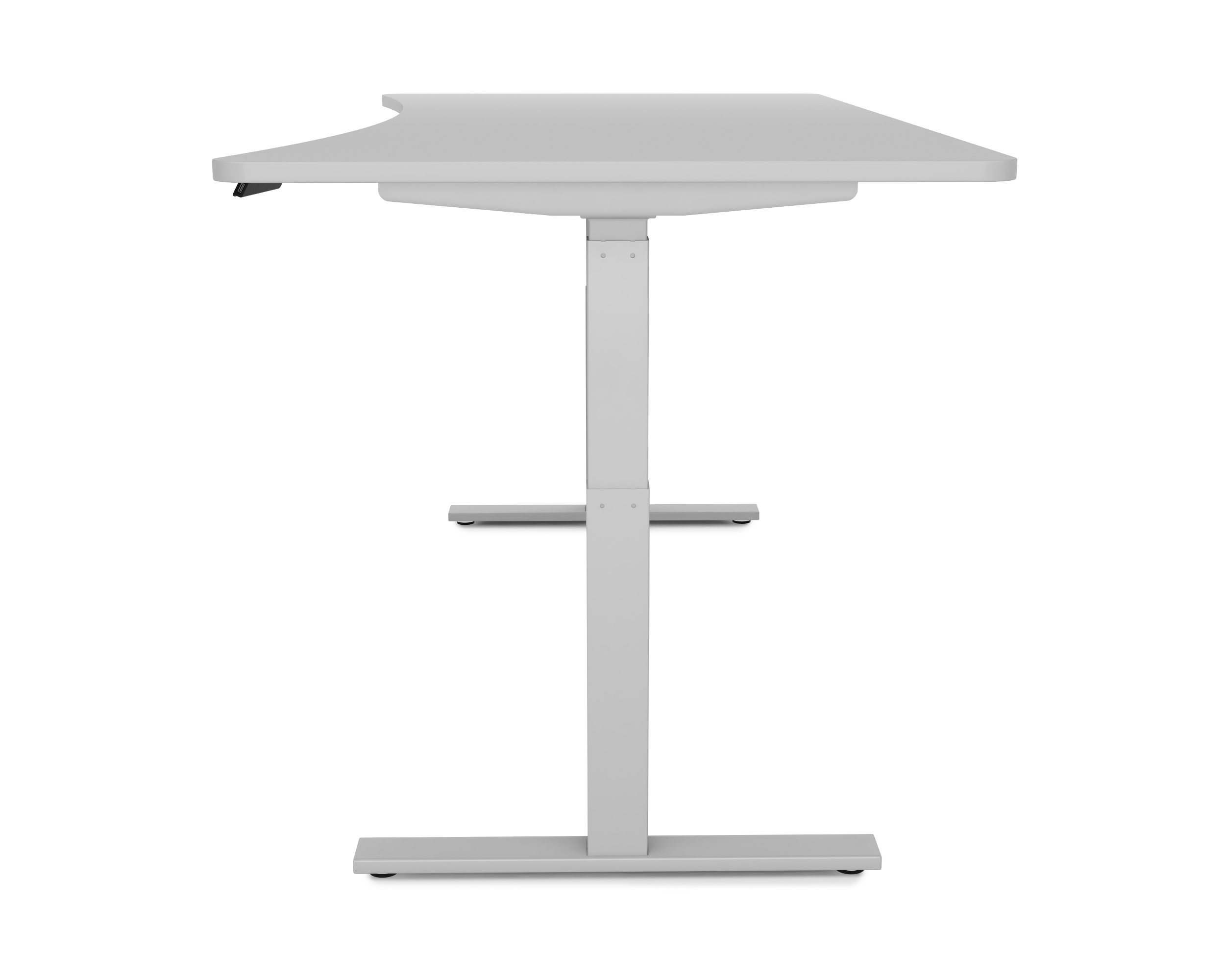 Stehpult elektrisch PREMIUM grau 200 x 92 cm