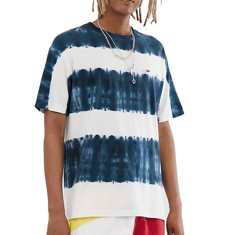 Tommy Hilfiger T-shirt Blanc/Bleu Homme Tommy Hilfiger DM0DM13064