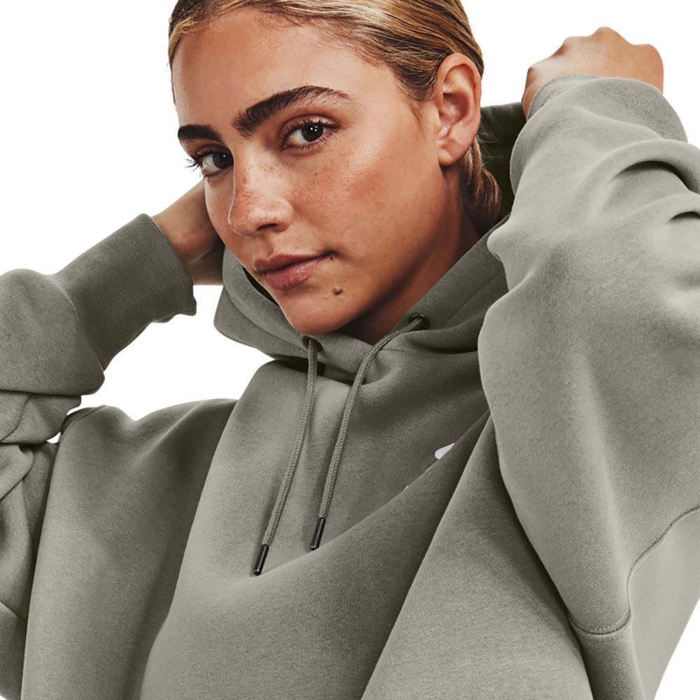 Under Armour ESSENTIAL FLC OS - Sweat Femme vert