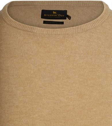 Steppin' Out Trui Merinowol Beige SM1202.0003-3201 kopen