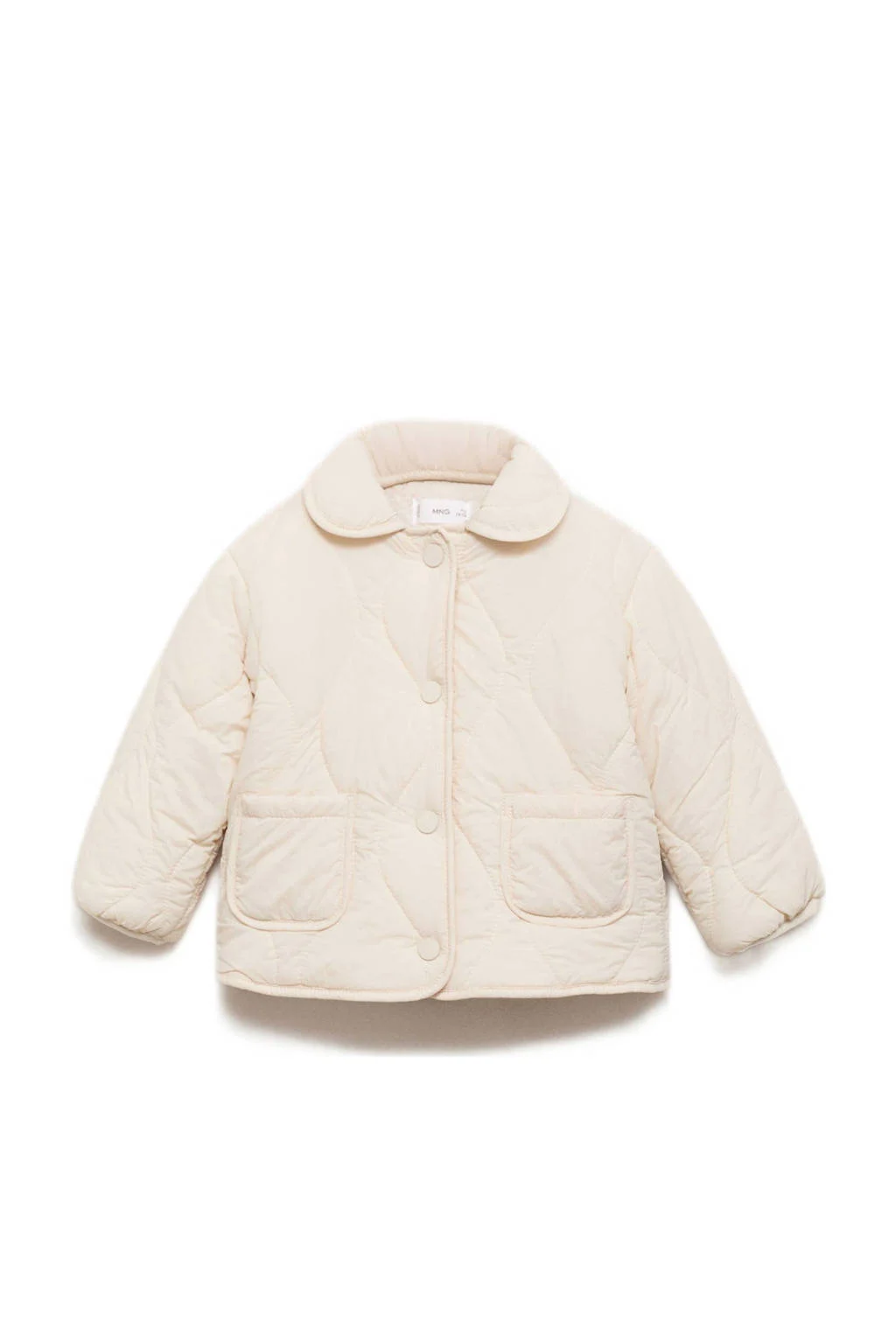 Mango Kids gewatteerde jas beige