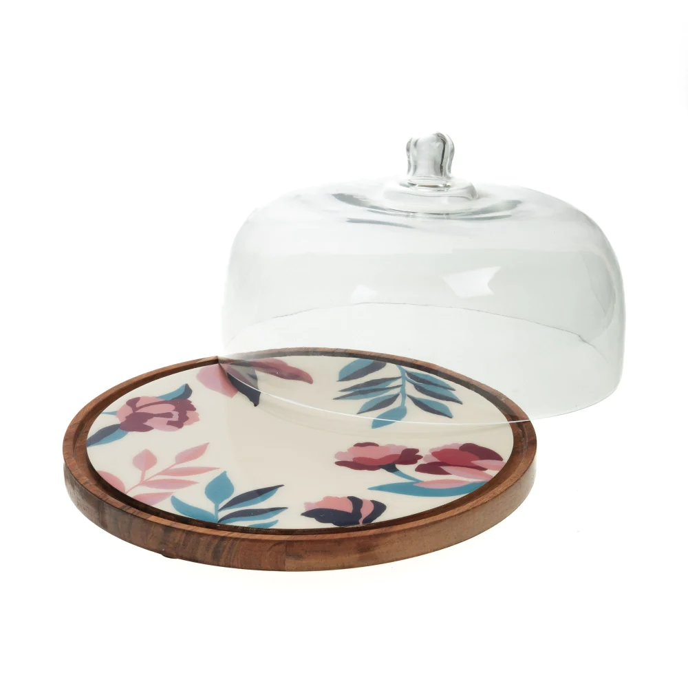 Plat rond avec cloche Romane 30 cm Amadeus