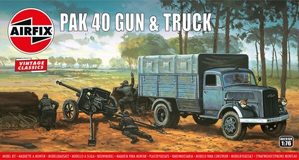 Airfix - Pak 40 Gun + Truck - Vintage Classics - 1:76 - A02315V