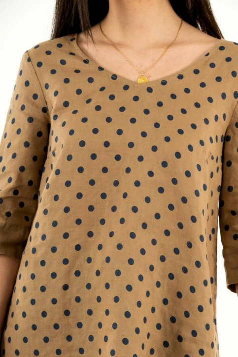 tee shirt manches longues le boudoir d'edouard be970 marron