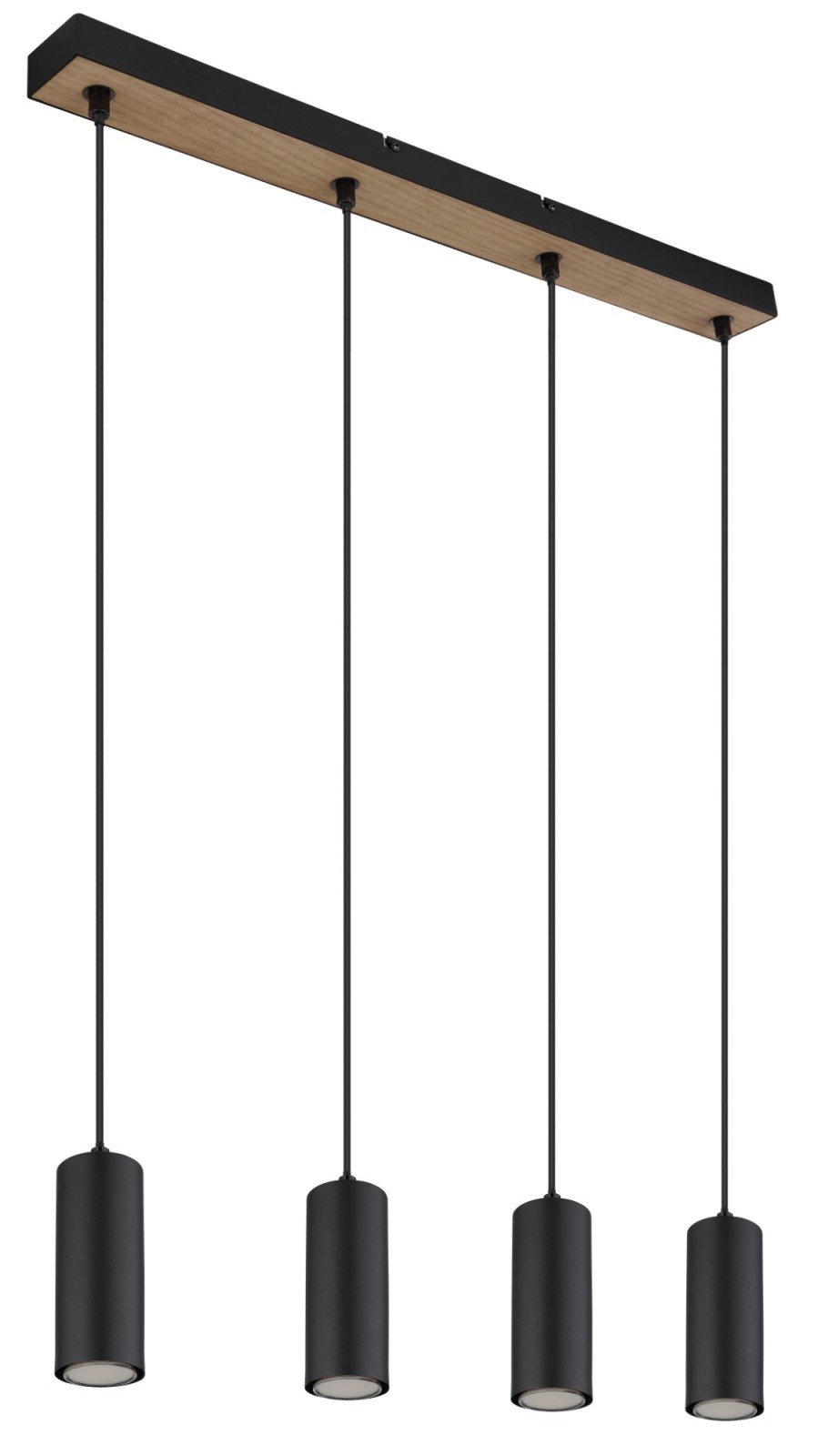 Pendelleuchte - schwarz-matt - 120 cm hoch