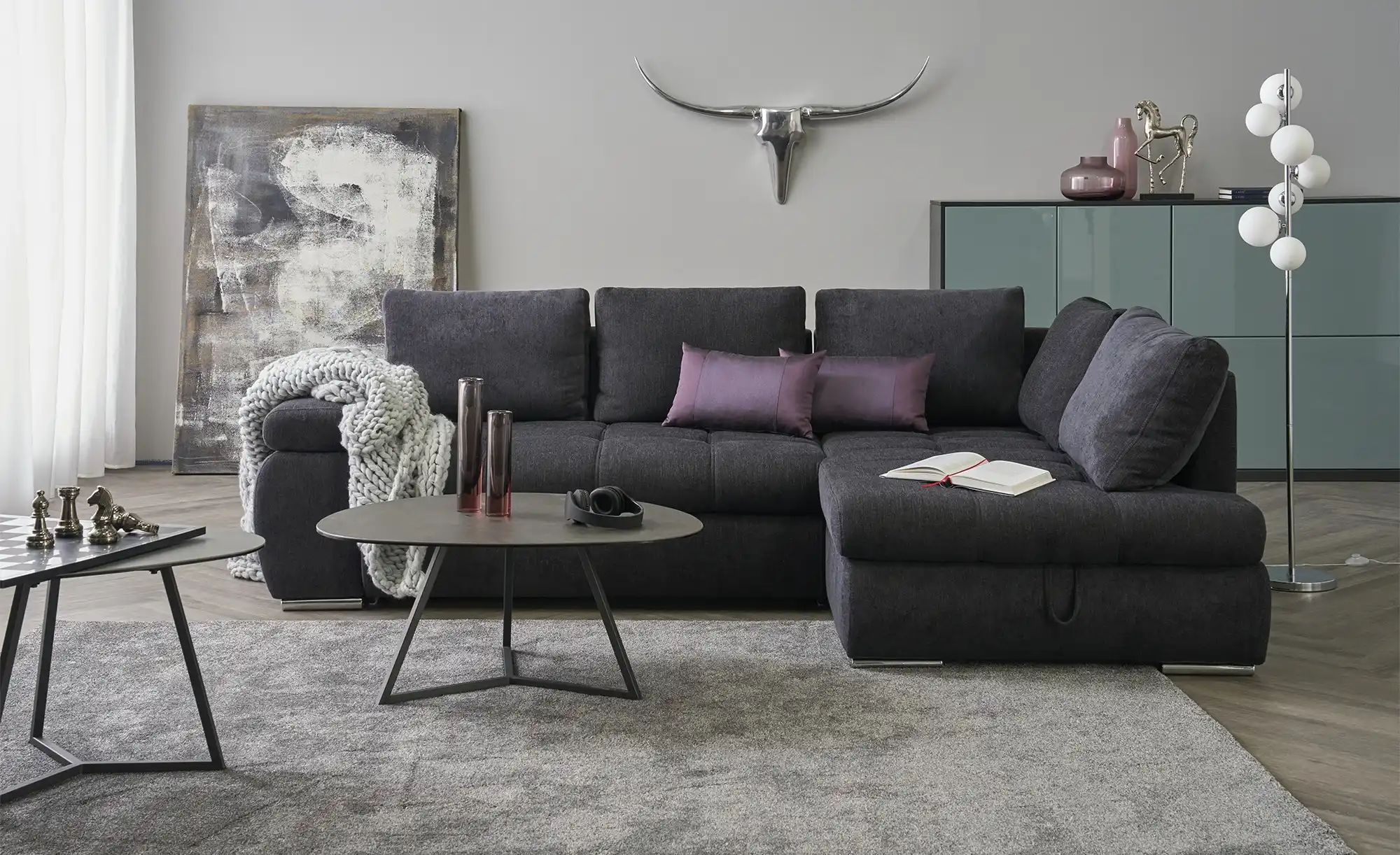 switch Ecksofa aus Flachgewebe Sky