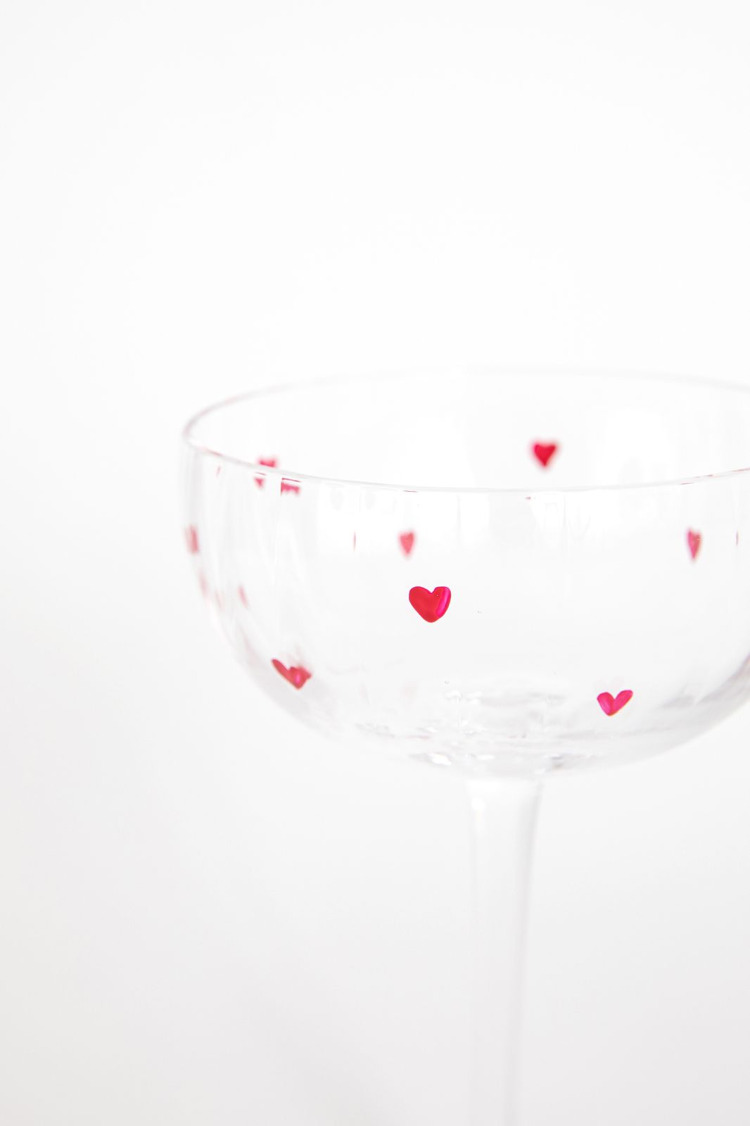 Champagneglazen met hartjes