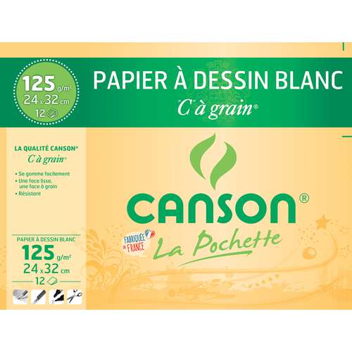 CANSON® „C“ à grain Zeichenpapier weiß
