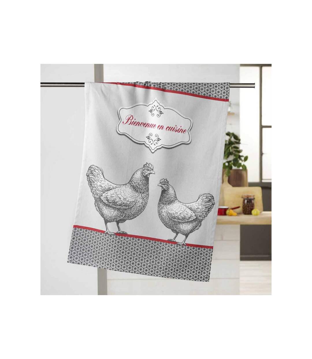 Torchon de Cuisine En Cuisine 50x70cm Gris