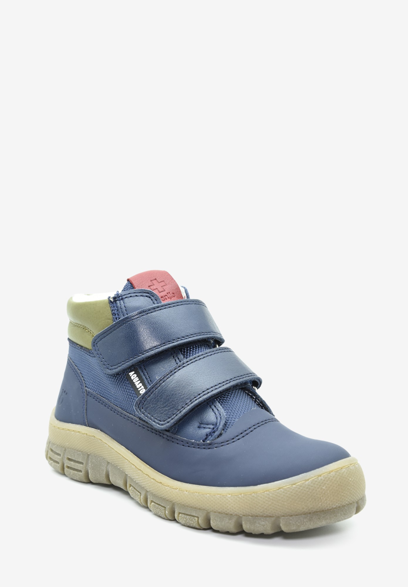 Arosa velcro TEX Wollfutter Kinder Dunkelblau Grün