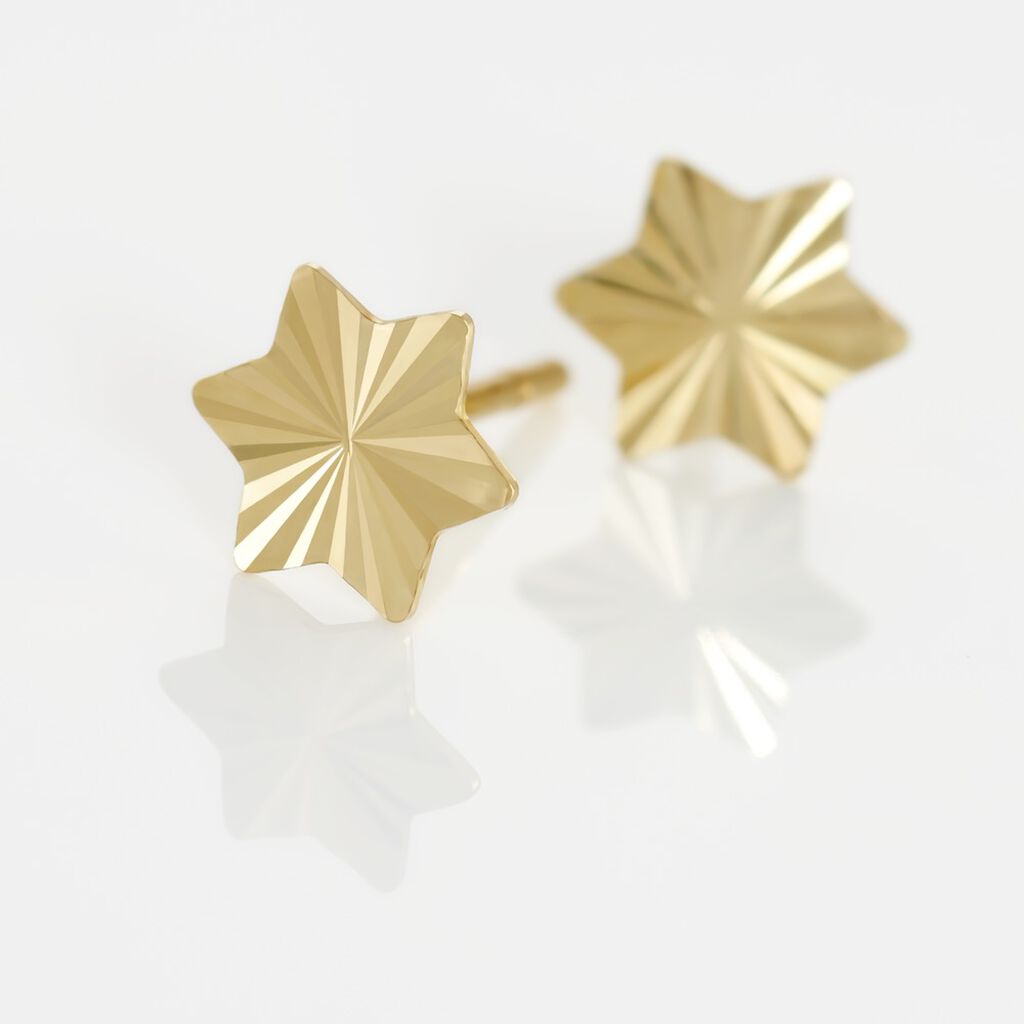 Boucles D'oreilles Puces Or Jaune Eadbert