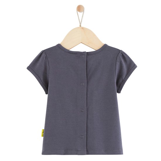 Tee-shirt manches courtes Trop Chou   Jaune citron        1 mois   de               P'tit bisou