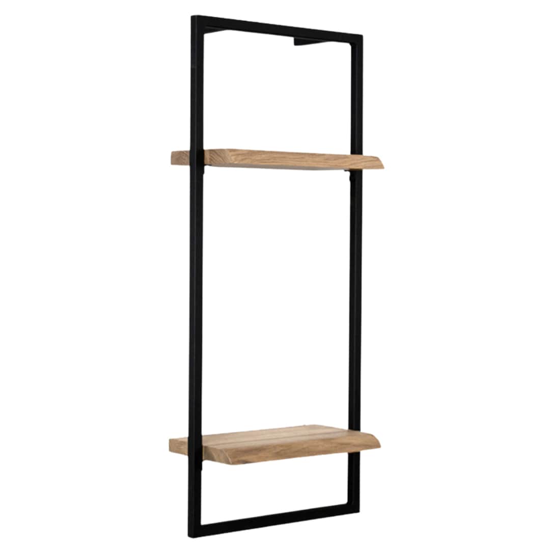 holz4home Wandregal 30 x 70 cm Eiche geölt mit Baumkante